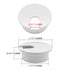 5Pcs White Wire Hole Cover,35mm/1.38 Inch Plastic Desk Cord Hole Cover for Table Desk Furniture Computer Cable Cord Organizer...