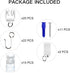 KXLife Accessories Kit for Flexible Ceiling Curtain Track, Bendable Curtain Track Hardware Set (Accessories Set)...