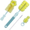 Baby Bottle Brush - 4 in 1 Bottle Scrubber Cleaner Brushes Set, Sponge Milk Water Brush Kit, includes Baby Bottle Cleaner Brush, Nipple Brush & St...