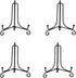 (4 pack)Iron Display Stand, Black Iron Easel Plate Display Photo Holder Stand, Displays Picture Frames, Decorative Plates, Tablets and Art 4 Inch...
