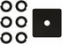 (6 Sets 3/8" Retaining Ring Clip with O-Ring for Milwaukee Electric/Pneumatic Type Impact Wrench, Retainer Ring Anvil Install Tool Included...