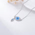 LONAGO Evil Eye Necklace Silver Evil Eye Pendant Necklace Gift for Women...