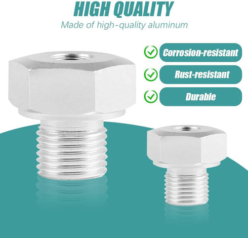 Oil Pressure Gauge Adapter, Automotive Replacement Transmission Oil Pressure Sensors, Engine Swap Oil Pressure Sensor Adapter M16 1.5 Adapter to 1...