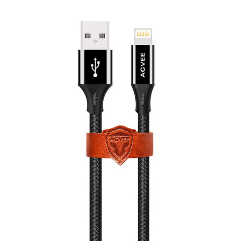AGVEE [3 Pack 1.5ft for iPhone Charging Cable, Reinforced End Tip, Braided Fast OEM USB Charger Wire Data Cord for iPhone 11 10 8 7 6S 6, iPad iPo...