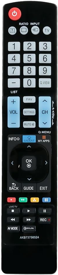 AKB73756524 Replacement Remote Control Applicable for LG TV 32LN5700 39LN5700 32LN570B 42LN5700 47LN5700 55LN5700 60LN5700 32LN5750 47LN5790 39LN5...
