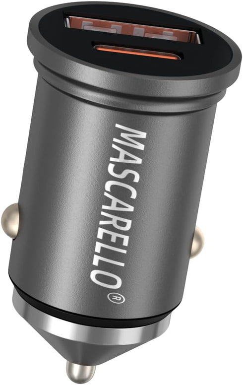 Mini Car Charger 40W USB C Fast Charging Adapter Compatible iPhone, Type C Car Charger with Cigarette Lighter Plug, Automobile Chargers for Cell P...