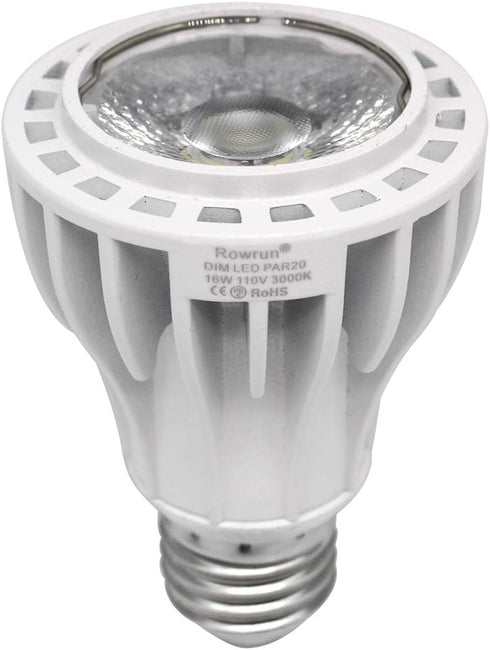 PAR20 LED Bulbs 100W Equivalent 16W, Dimmable 3000K Warm White, 1200LM E26 Medium Base, COB 24°Indoor Flood Light 2-Pack...