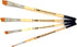 ZEM BRUSH Golden Synthetic Angle Shaders Set Sizes 1/8", 1/4", 3/8", 1/2"...