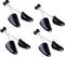 4 Pairs Men's Black Plastic Adjustable Length Shoe Trees Stretchers Boot Holder Shaper Organizers with Tension Spring Coil Great for All Shoes Kee...