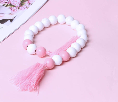100 White Round Wooden Beads, 20mm Painted Loose Beads Smooth Spacer Beading Supplies for Garland Jewelry Necklace/Bracelets(4mm Hole)...