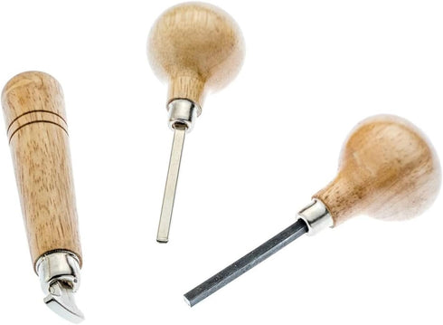 Megacast Stone Setting Tools, Jewelry Stone Prong Pusher, Bezel Pusher & Roller Set of 3...