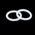 X AUTOHAUX Silicone O-Rings, 28mm OD 21mm ID 3.5mm Width VMQ Seal Gasket for Compressor Valves Pipe Repair, White, Pack of 50...