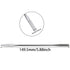 4PCS 150mm/5.9inch Laboratory Miniature Dual Head Spatula Semi Miniature Spatula Tapered Arrow Flat Head Silver Stainless Steel Miniature Dual Hea...