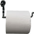 Hand Forged Metal Knot Toilet Paper Holder Wrought Iron Handmade Rustic Wall Mounted Toilet Paper Black Antique Finish Heavy Duty Toilet Roll Pape...