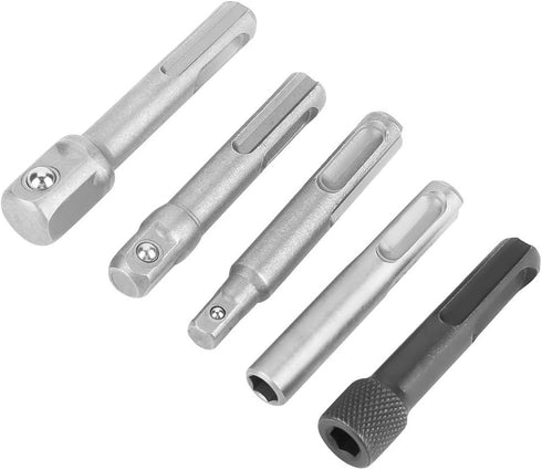 Fafeicy Socket Wrench Adapter, 3PC SDS Plus Steel Socket Adapter 2PC SDS Socket Hexagonal Extension Electric Tool Accessories...