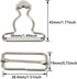 10 Sets Suspender Overall Buckles Dungaree Fastener 1.5 Inch Overall Buckles for Bib Pants...