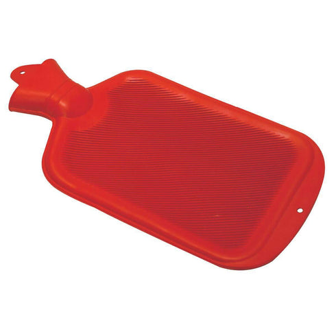 Classic Red Rubber Hot Water Bottle, Hot Compress, Pain Relief from Headaches, Cramps, Arthritis, Back Pain, Sore Muscles, Injuries - 2 Quart Capa...
