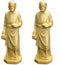 2 X St Joseph Statue Home Seller Faith Saint House 3.5 Inch Figurine New...
