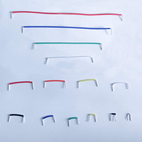 QISF 560Pcs Breadboard Jumper Wires Assorted Kit, Preformed Breadboard U-Shape Jumper Wires 14 Assorted Length + 6PCS Staniless Steel ESD Anti-Sta...