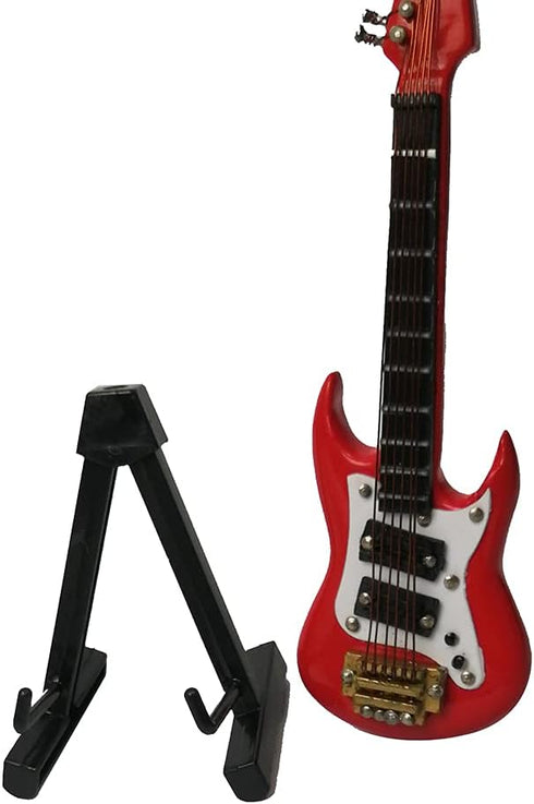ALANO Mini Guitar Ornaments Mini Musical Instrument Guitar Model Holiday Dollhouse Model Home Decoration (GE23R-10)...