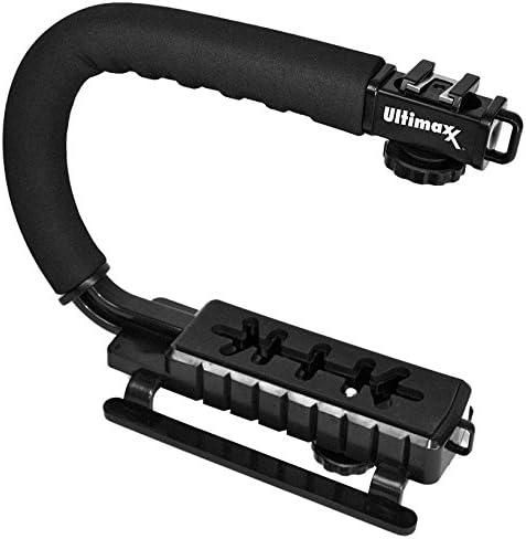 Ultimaxx Stabilizing Handheld Stabilizer Handle Grip with Accessory Mount for Camera, Camcorder, DSLR, DV Video; Compatible for Canon, Nikon, Sony...