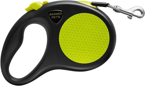 Dog Retractable Leash with Nylon casing for Dog up to 77 lbs; 16 ft Polyester Tape; The Eagle Mouth Bionics Design Rope Outlet and Tangle-Free; (G...