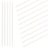 Swpeet 15Pcs Milkly Plastic Rods Assortment Kit, Diameter 4mm Length 250mm Material ABS Round Stick Round Solid Bar DIY Model for DIY Toys Buildin...
