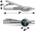 Caduceus Medical Symbol Doctor Nurse EMT Round Tie Bar Clip Clasp Tack Silver Color Plated...