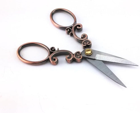 yueton Vintage European Style Needlework Embroidery Scissors (Copper)...