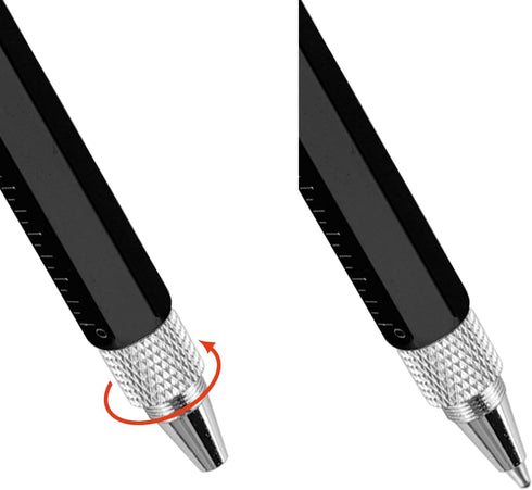 6-in-1 multi-function pen, ballpoint pen with measuring and balance ruler, screwdriver and touchscreen devices, is a great gift for friends and fa...