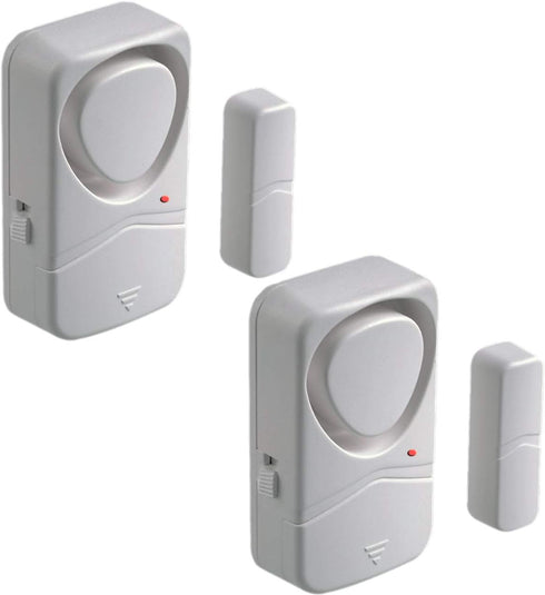 Door Alarm for Home Security, Updated Magnetic Alarm for Kids Safety, Chime Window Alarm Sensor, 110dB, Pool Alarm (2 Pack)...