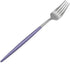 Gugrida Luxury Flatware, Royal 5 Piece Matte Purple Handle 18/10 Stainless Steel Tableware Sets for 1 Including Forks Spoons Knives, Camping Silve...