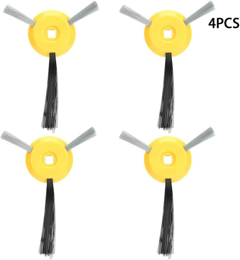 Zerodis Vacuum Cleaner Side Brush, 4pcs Sweeping Side Brush Fit for Shark Rv750 Rv700 Sweeping Robot Spiral Wool to Small Corners...