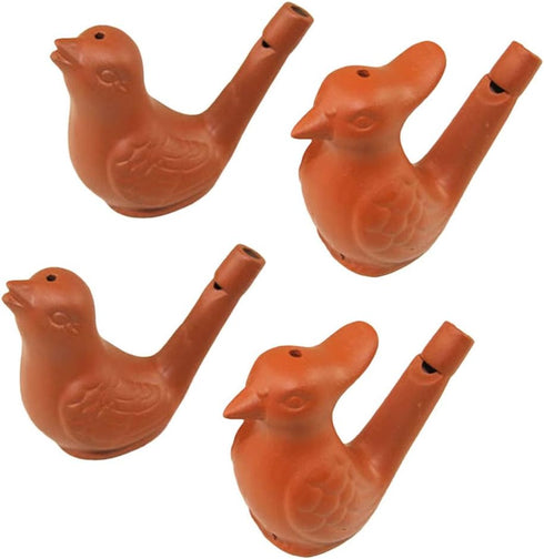4Pcs Water Bird Whistle- Musical Bird Call Whistle Warbling Whistles for Kids Adults Ceramic Noisemaker Toys for Birthday Easter Christmas Party F...