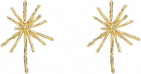 Jana WinkleGold Metal Firework Stud Earrings Women Big Earrings Studs Statement Chandelier Earrings...