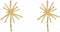 Jana WinkleGold Metal Firework Stud Earrings Women Big Earrings Studs Statement Chandelier Earrings...