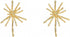 Jana WinkleGold Metal Firework Stud Earrings Women Big Earrings Studs Statement Chandelier Earrings...