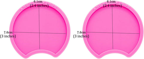 2 Pcs Shiny Mouse Ear Shape Decorative Headband Resin Molds DIY Epoxy Craft Jewellery, Cake Decoration Chocolate Fondant Mould (DY0381+DY0381)...
