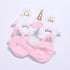 2 Pack Cute Animal Sleep Mask for Girls Cute Unicorn Soft Plush Blindfold Sleep Masks Eye Cover for Women Girls Travel Nap Night Sleeping...