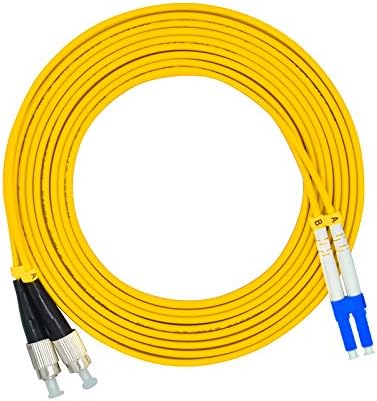 3Meters 10ft LC to FC Duplex 9/125 Single-Mode Fiber Optic Cable Jumper Optical Patch Cord LC-FC...
