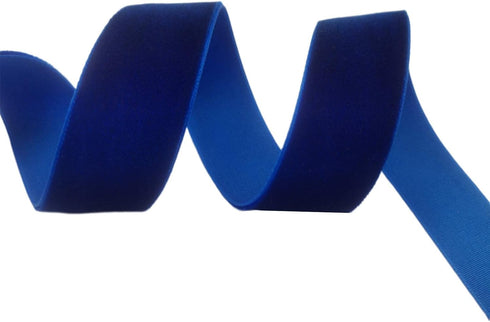 Nylon Velvet Ribbon Single Faced,1 Inch X 25Yards Spool (Royal Blue)...
