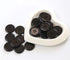 GANSSIA 1 Inch (25mm) Black Resin Buttons Sewing Flatback Button for Garment DIY Craft Decoration Pack of 50PCS...