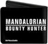 Buckle-Down Men's Wallet, Bifold, Star Wars The Mandalorian Helmet Bounty Hunter Logo, Vegan Leather, 4.0" x 3.5"...