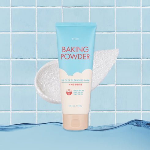 ETUDE Baking Powder B.B Deep Cleansing Foam, 5.4 fl.oz.(160ml) (21AD) | Perfect Cleansing and Peeling, Removes Pore Waste and Dead Skin Cells...