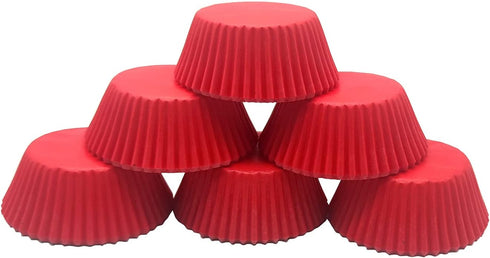 Standard Baking Cups, Classic Red Greaseproof Festive Cupcake Liners, 150-Count...
