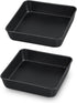 TeamFar Square Cake Pan, 6 inch Small Baking Roasting Pans with Stainless Steel Core & Nonstick Coating, for Making Cakes Brownie Lasagna, Non-tox...