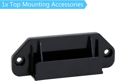 Retractable Baby Gate Replacement Parts (Black) Retractable Dog Gate Hardware Full Set Wall Mounting Accessories with Brackets Anchors and Screws ...