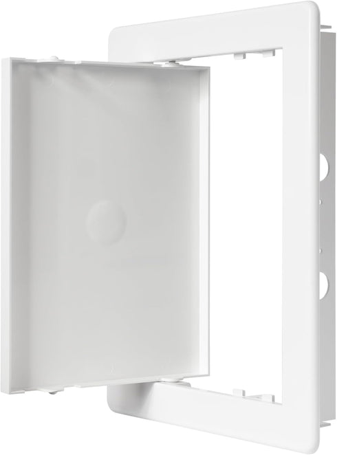 6" x 8" White Plastic Access Panel. Service Shaft Door Panel. Plumbing, Electricity, Heating, Alarm Wall Access Panel for Drywall. Bathroom Servic...