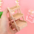 EXCEART 2pcs 1: 12 Dollhouse Wooden Flower Stands 3 Tier Plant- Shelves Stand Rack Miniature Model Ornament Home Indoor Outdoor Decor...