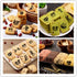 46 Coffee Stencils + 2 Steel Mesh Powder Shaker, Magnoloran Valentine's Day Stencils Cookies Baking Painting Mold Barista Templates for Dessert Cu...